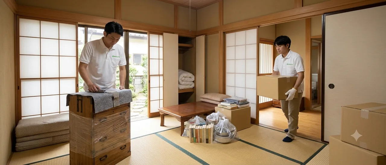 遺品整理・家まるごと片付けの作業風景(イメージ)