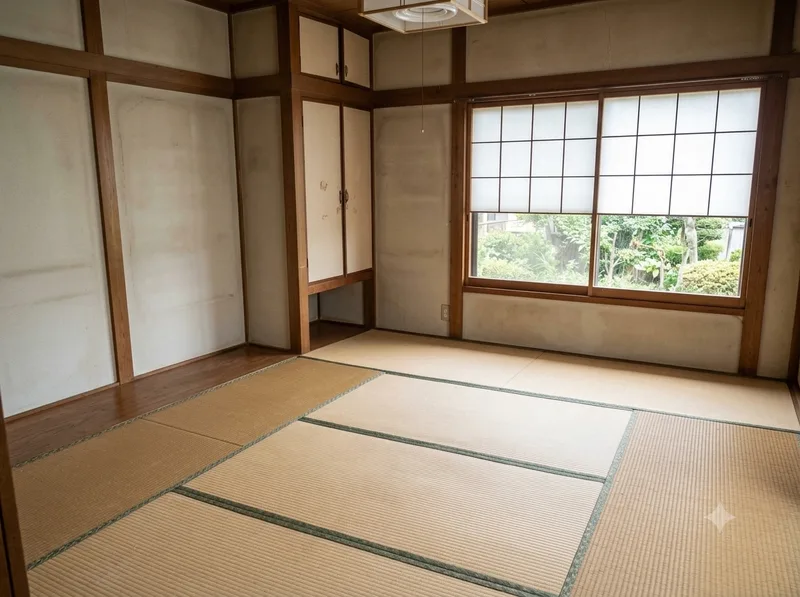 遺品整理後の和室(イメージ)